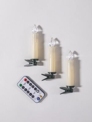 Bougies LED pour sapin de Noël, lot de 60